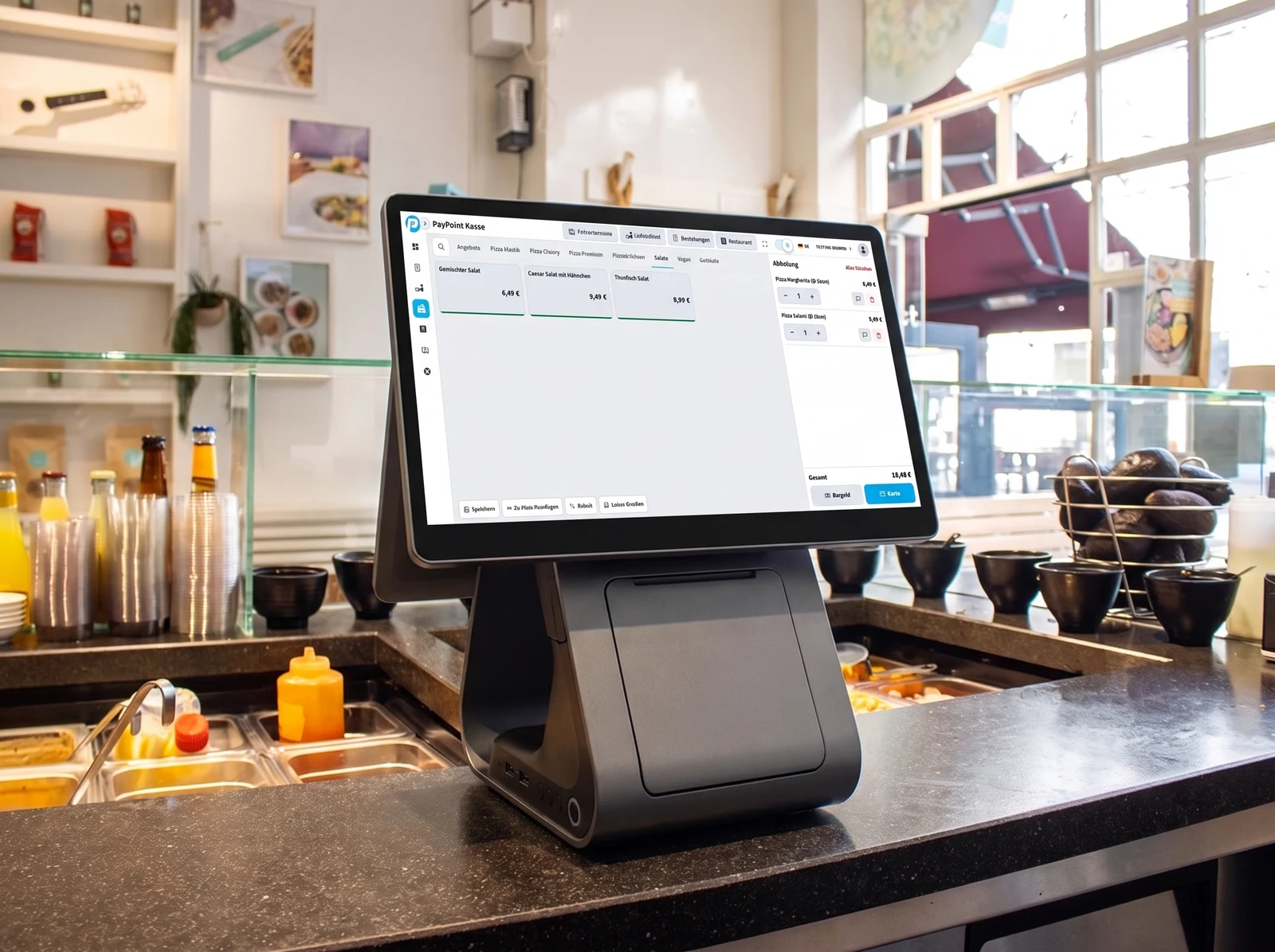 PayPoint Kassen-Hardware mit Nexi-Zahlungsterminal