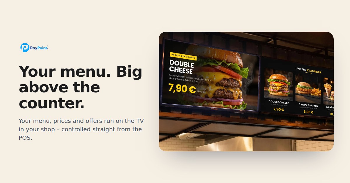 TV Menu Board