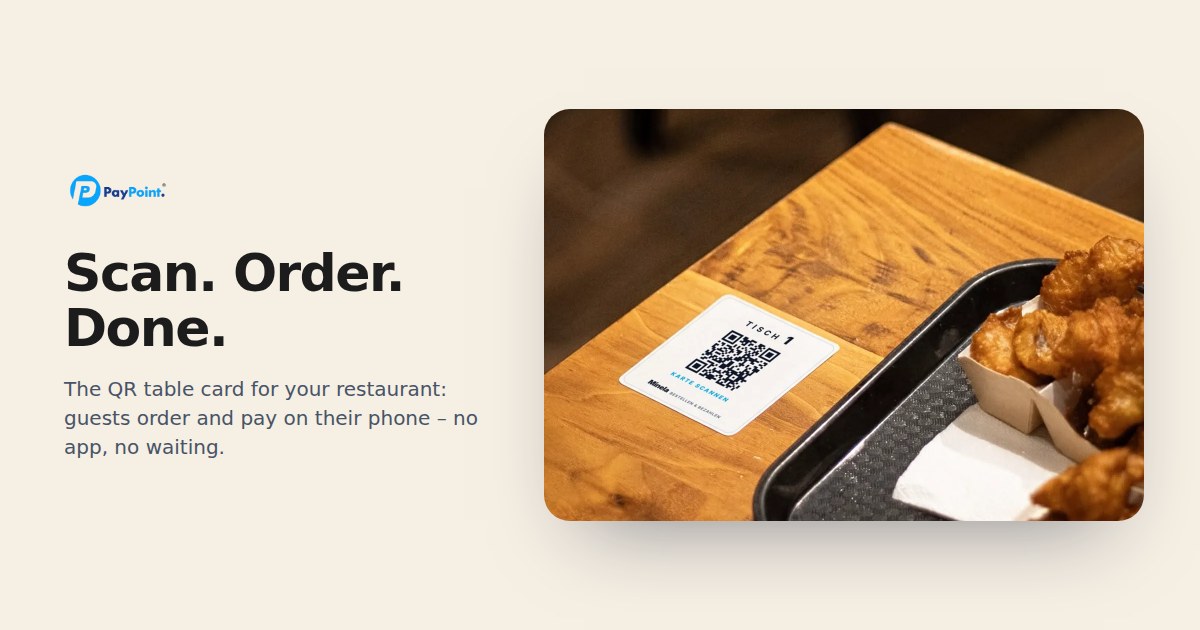 QR ordering